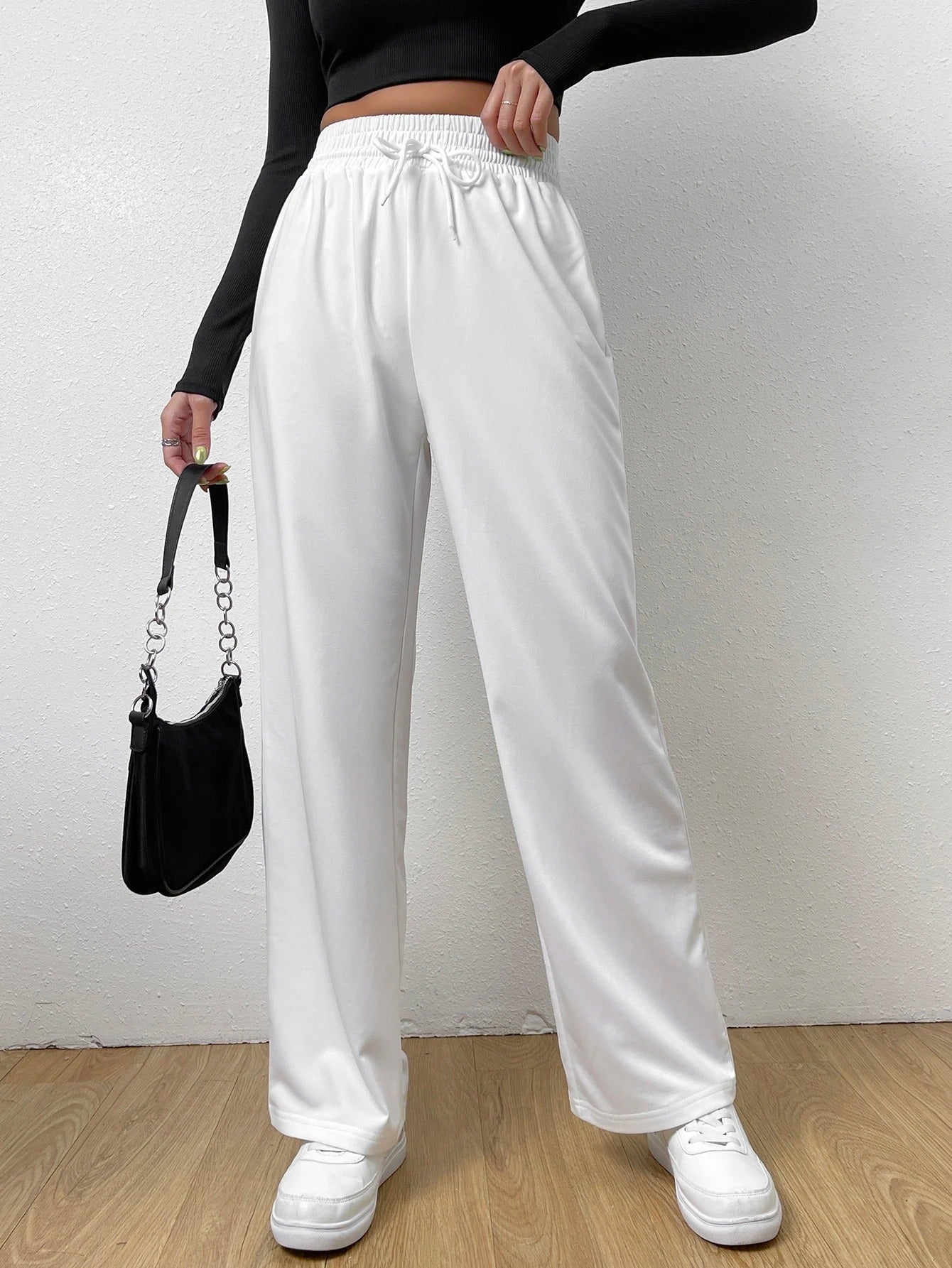 Snow White Colour Comfortable Women's Pants