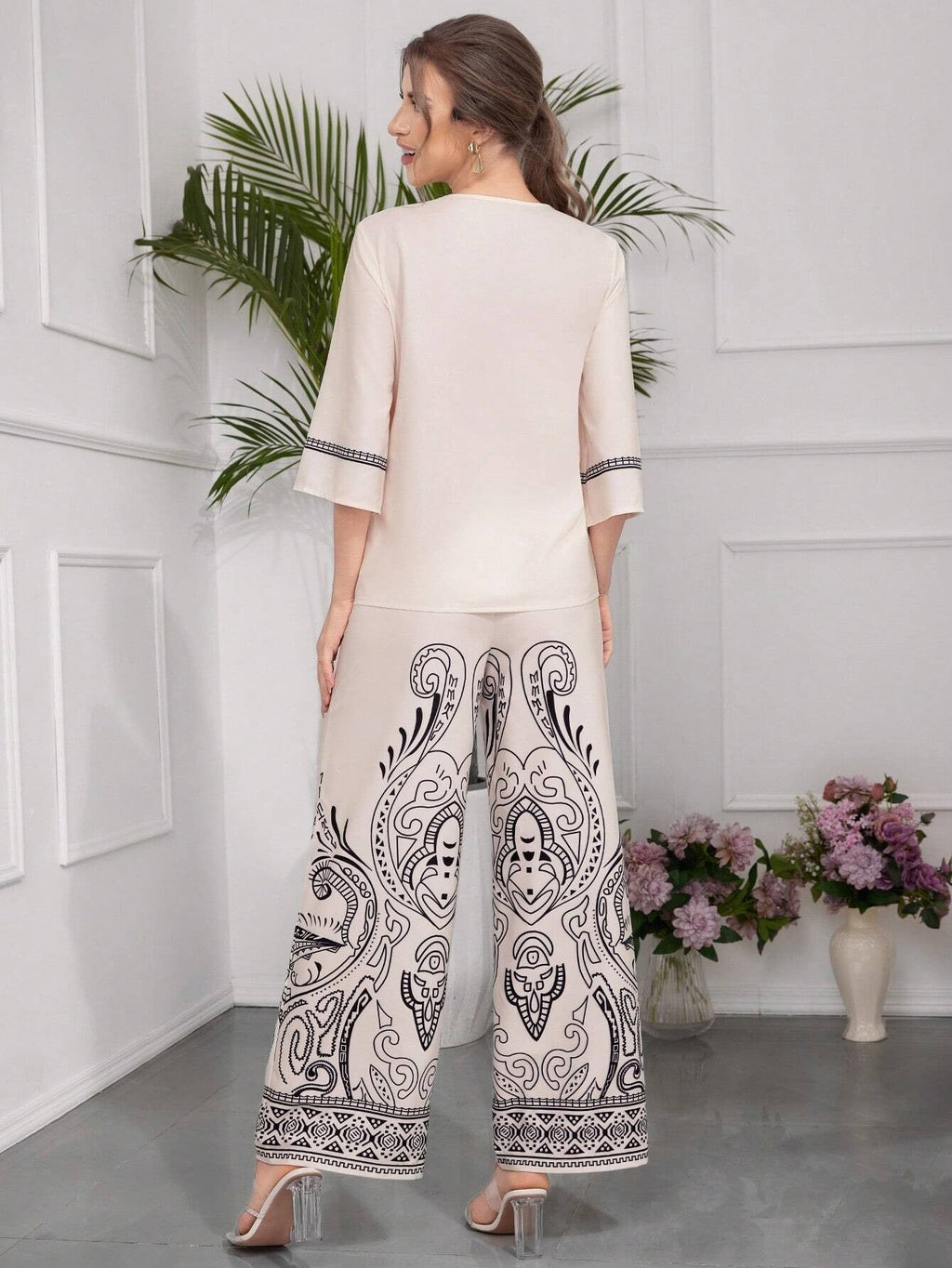 ARENIVA - Classi MultiColour Co-Ord Set With Floral Print