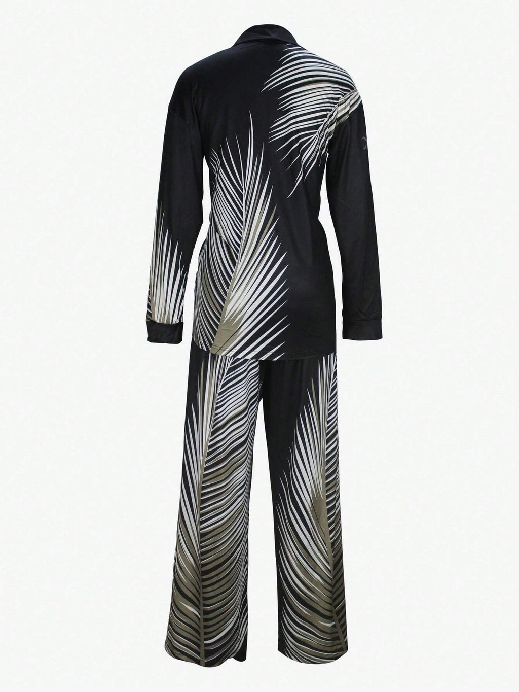 ARENIVA - Black Classi Co-Ord Set With Floral Print
