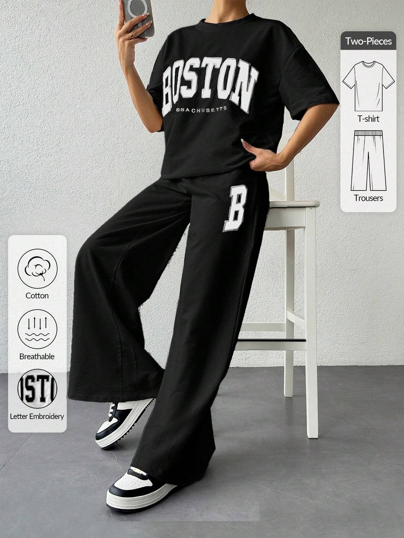 ARENVIA - Comfortable Women's Co-Ord Set with Graphic Print