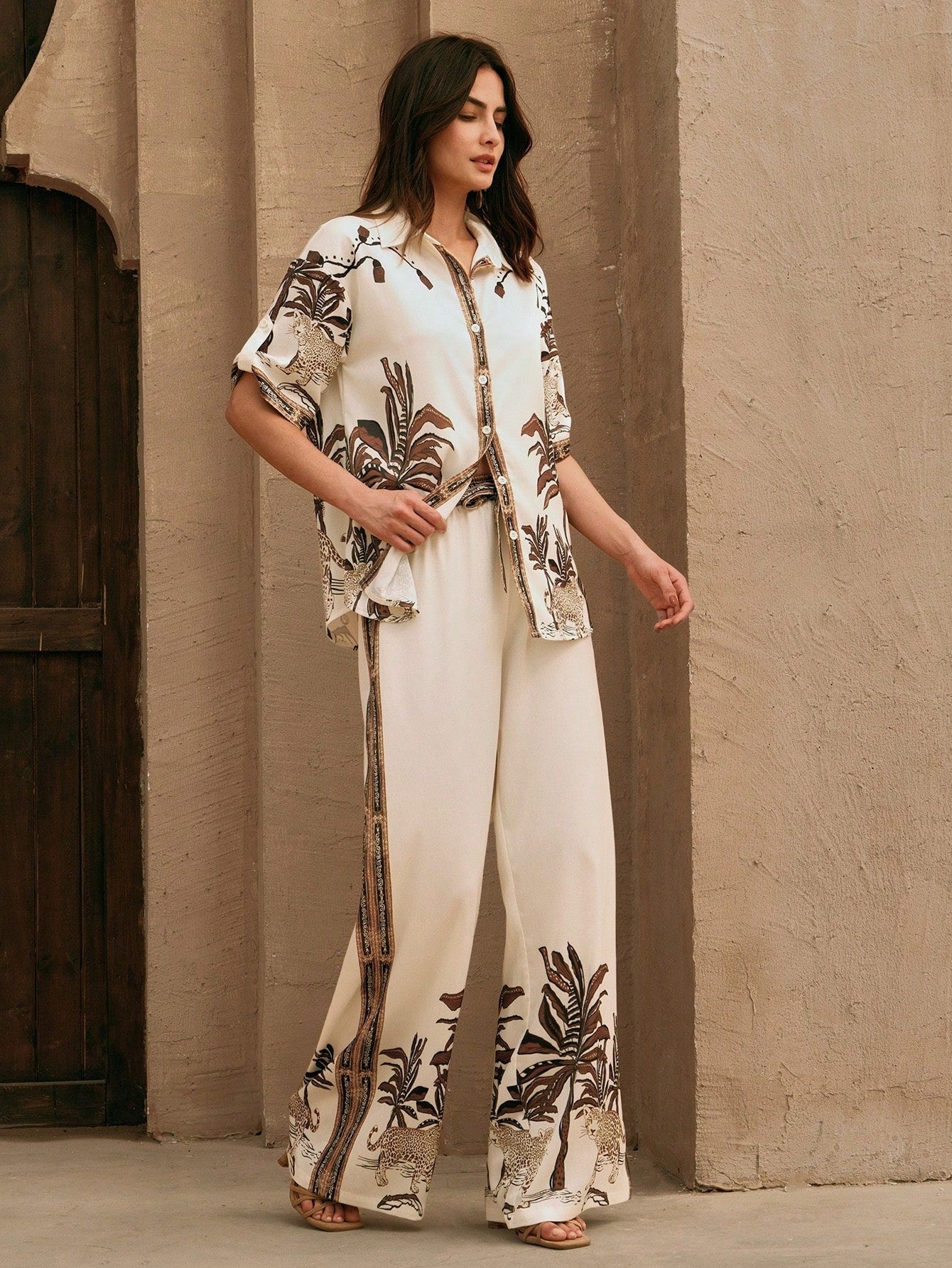 ARENIVA - Classi Co-Ord Set With Floral Print
