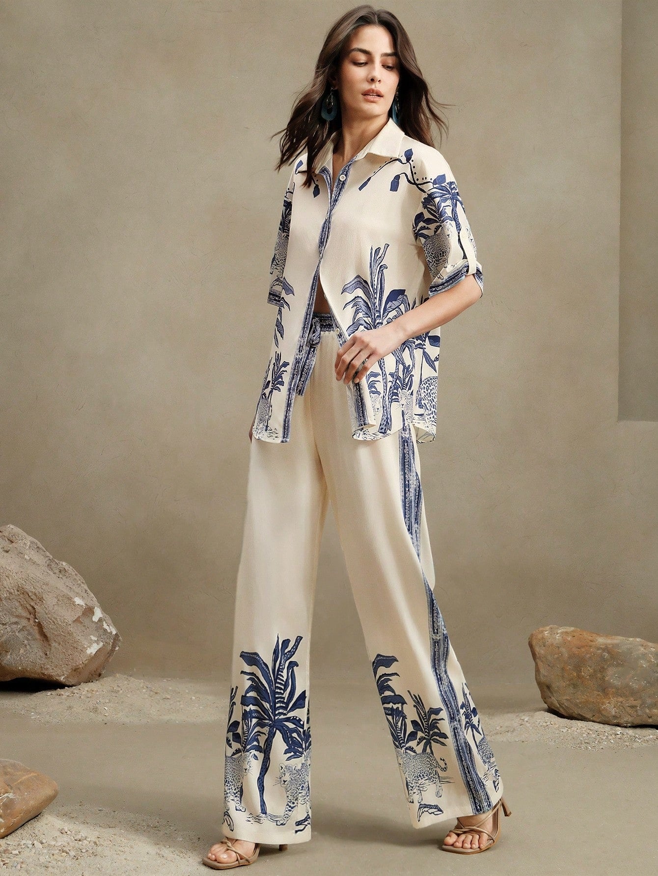 ARENIVA - Classi Co-Ord Set With Floral Print