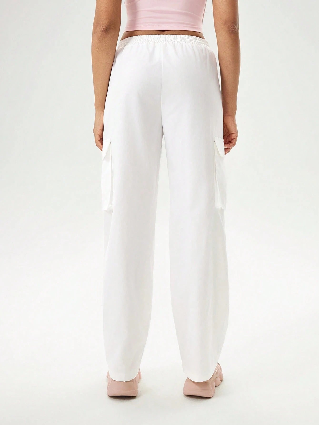 Snow White Colour Boxy Women's Cargo Pants
