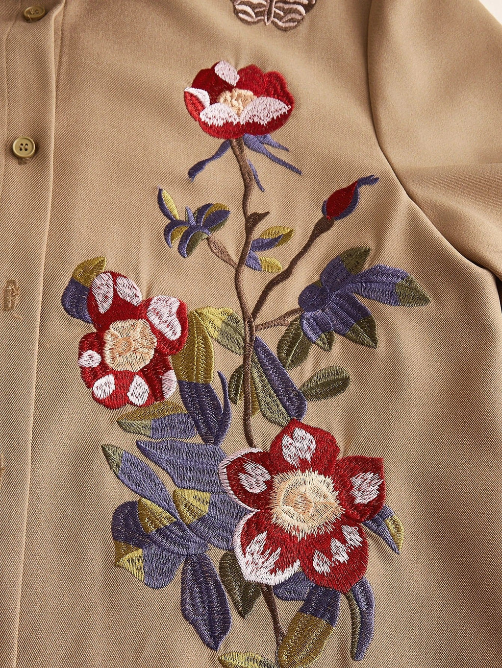 ARENIVA - Classi Co-Ord Set With Floral Embroidery