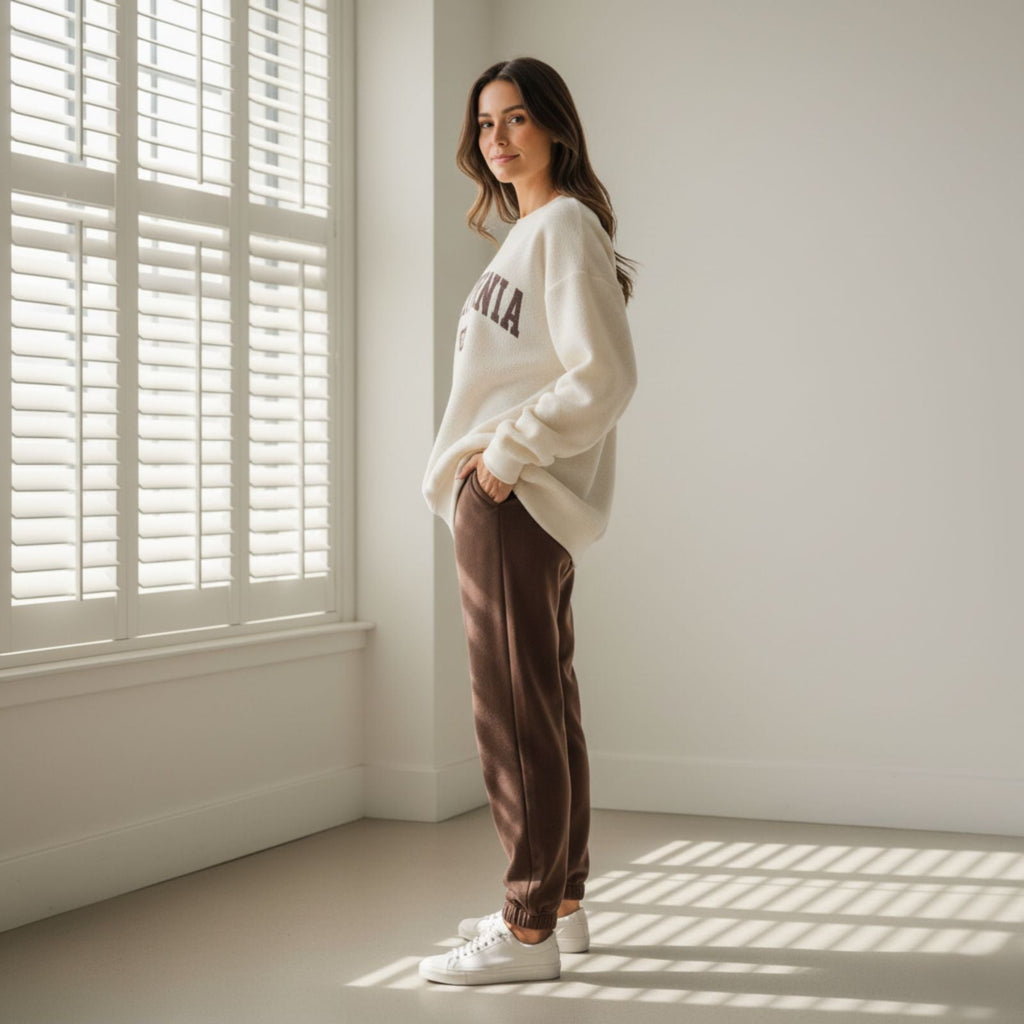 ARENIVA - California Mud Brown Colour Women's Comfortable Co-Ord Set