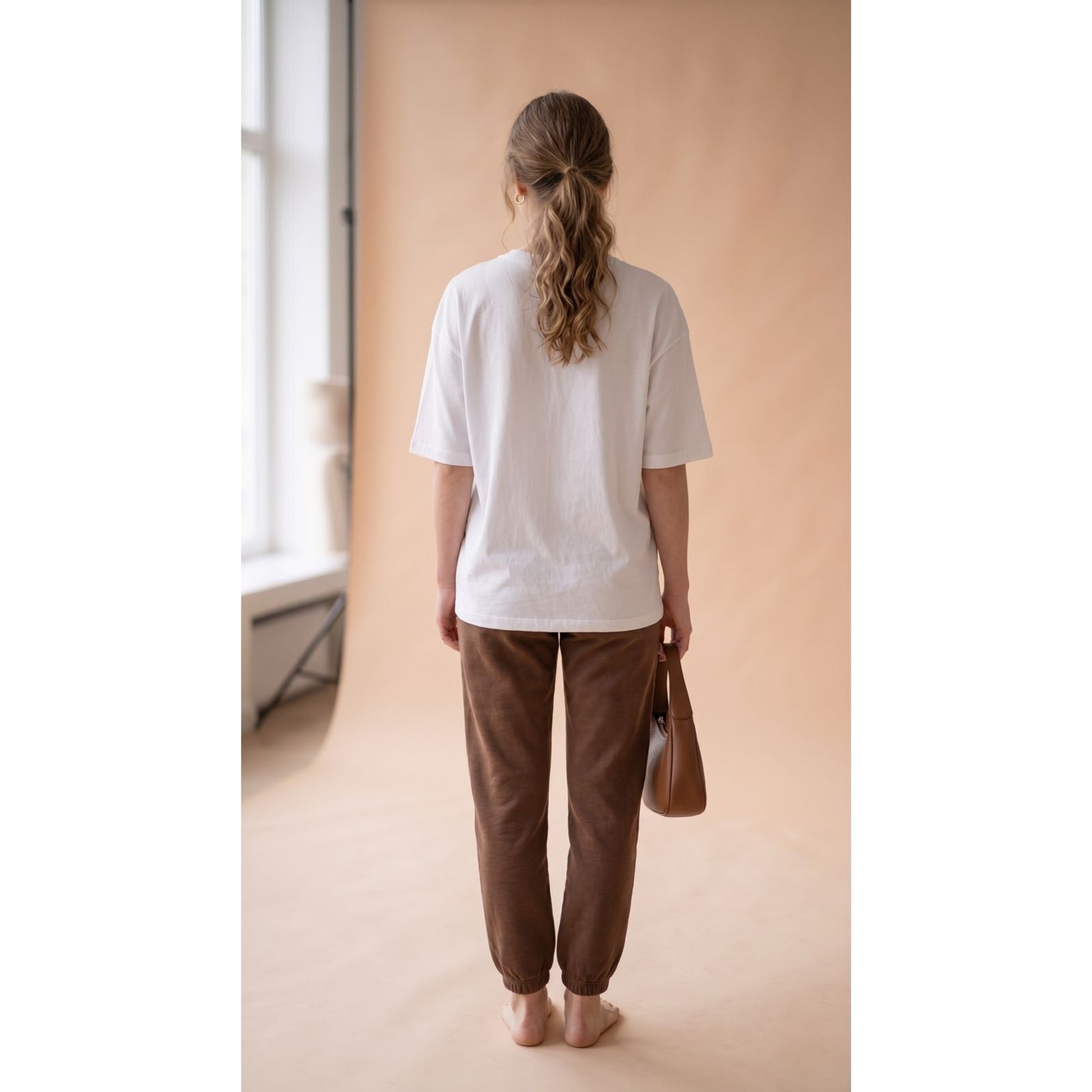 Mocha Brown New York Graphic Women's Co-Ord Set – Comfortable Matching Top & Pants