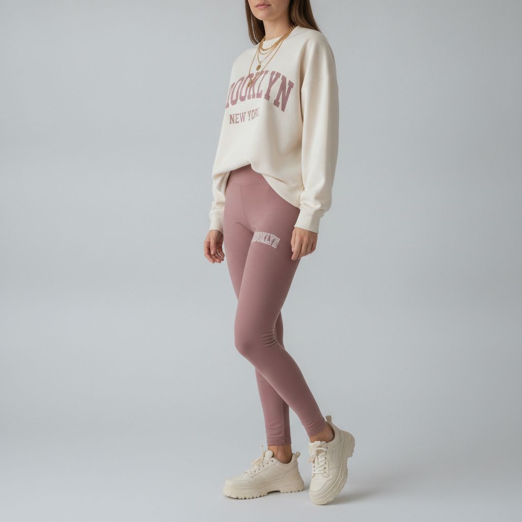 Women's Brooklyn New York Oversized Sweatshirt & Leggings Co-ord Set