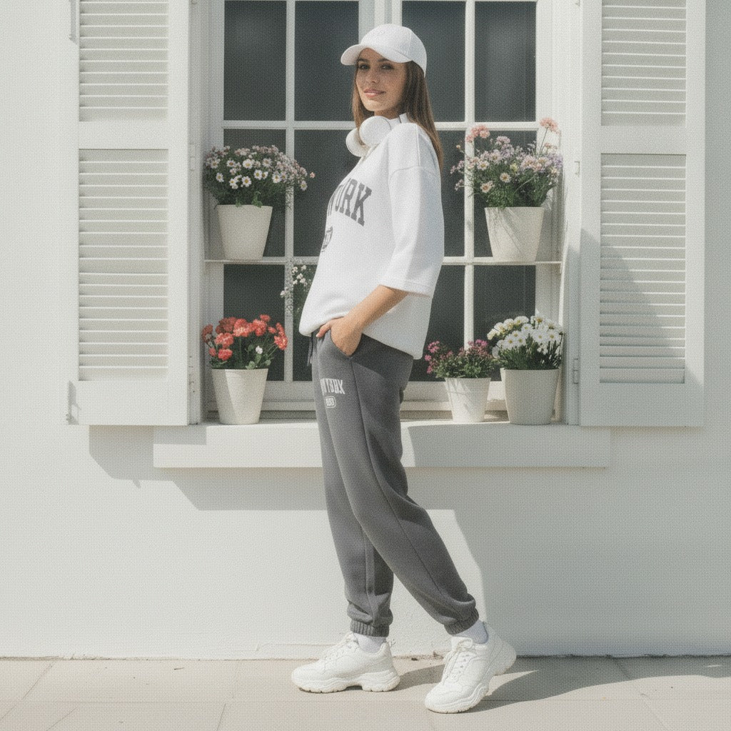 New York Graphic Women's Comfortable Co-Ord Set