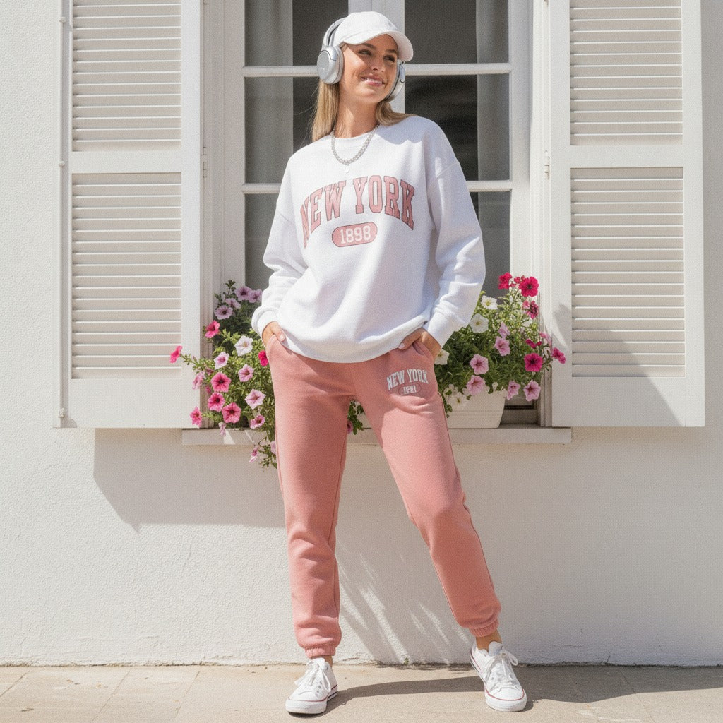 New York Graphic Women's Comfortable Co-Ord Set