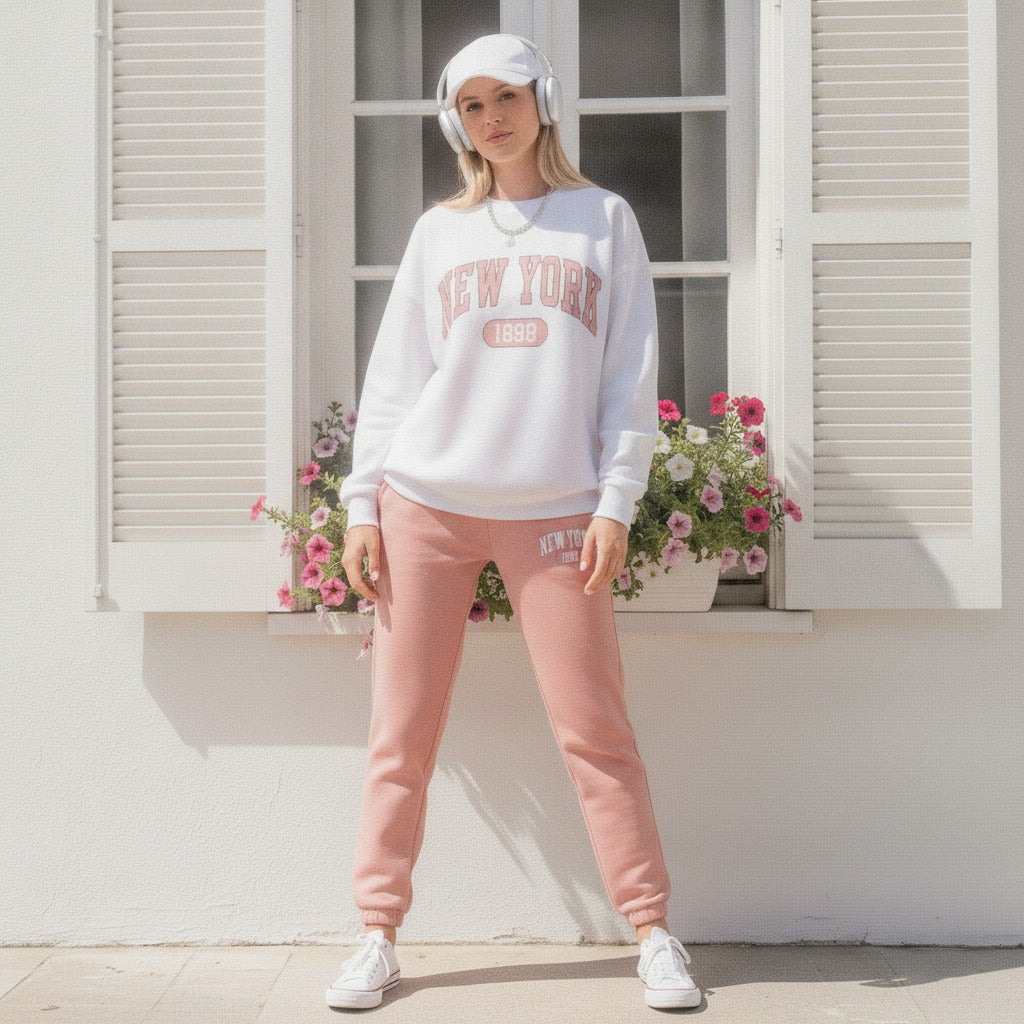 New York Graphic Women's Comfortable Co-Ord Set