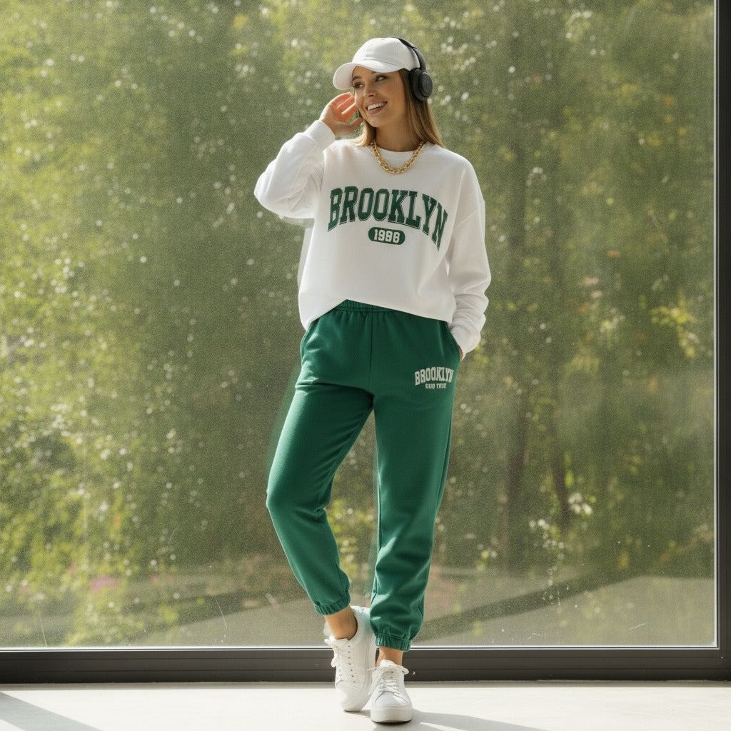 New York Graphic Women's Comfortable Co-Ord Set