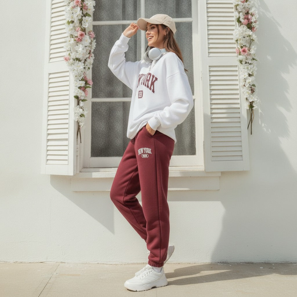 New York Graphic Women's Comfortable Co-Ord Set