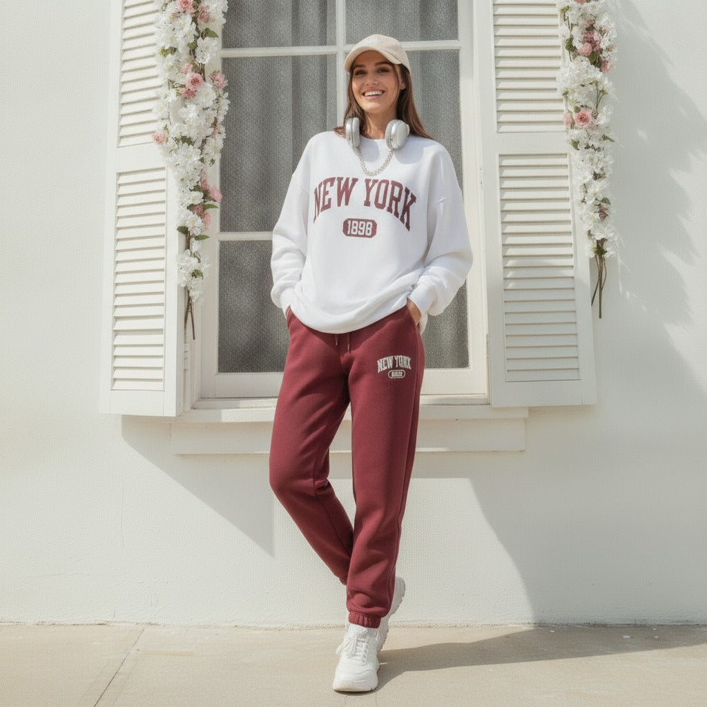 New York Graphic Women's Comfortable Co-Ord Set
