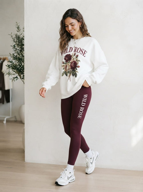 'Wild Rose' Graphic Women's Comfortable Co-Ord Set
