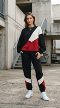 Women’s Colorblock Oversized Sweatshirt & Jogger Co-ord Set
