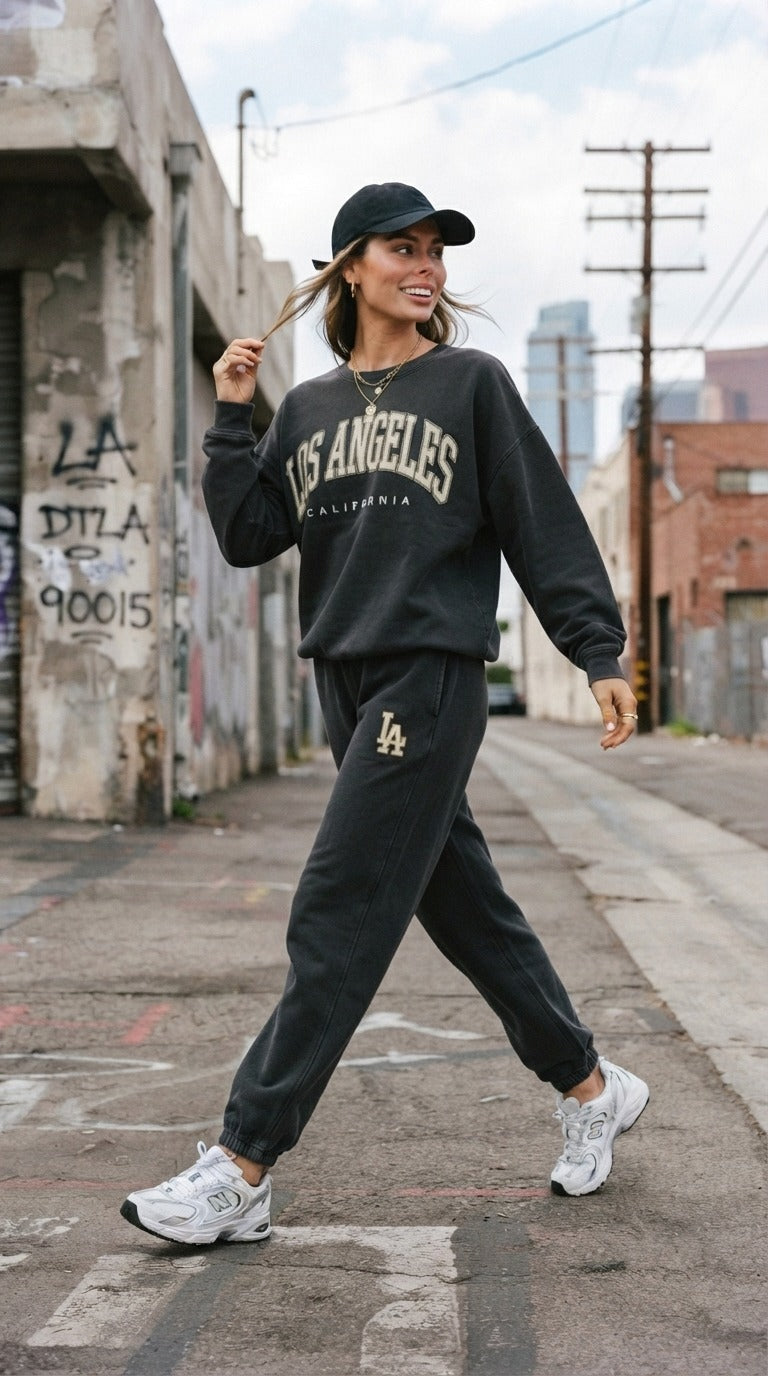 Women’s Los Angeles Graphic Sweatshirt Co-ord Set