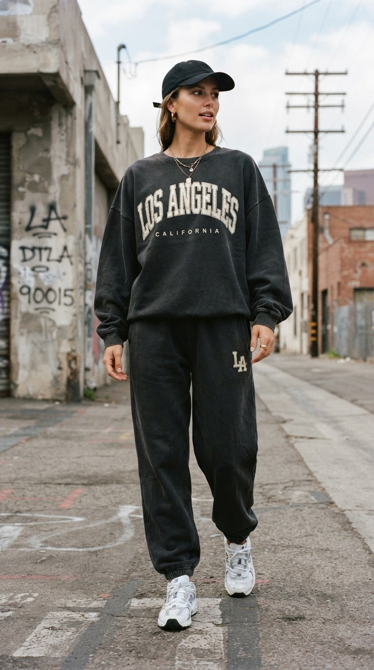Women’s Los Angeles Graphic Sweatshirt Co-ord Set