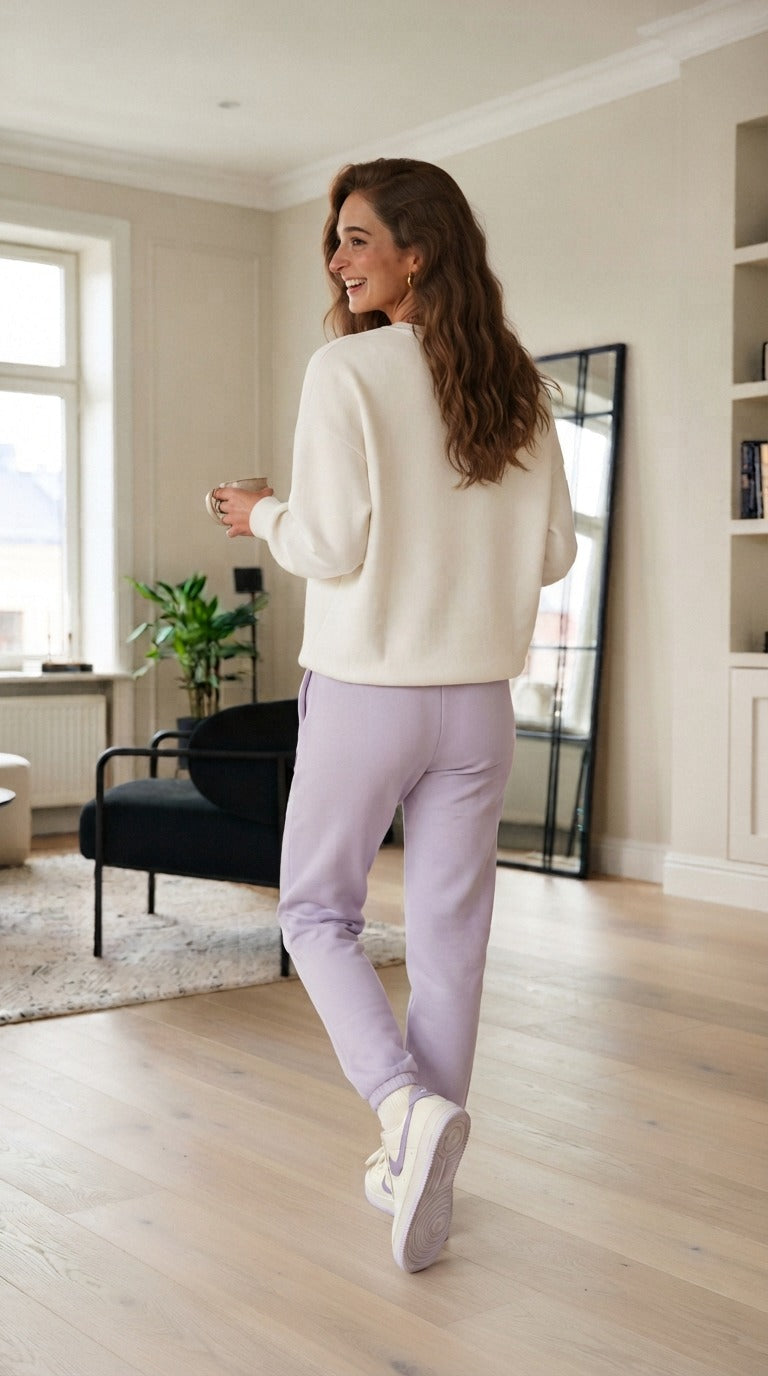 "Brooklyn" Lilac Colour Comfortable Women's Co-ord Set