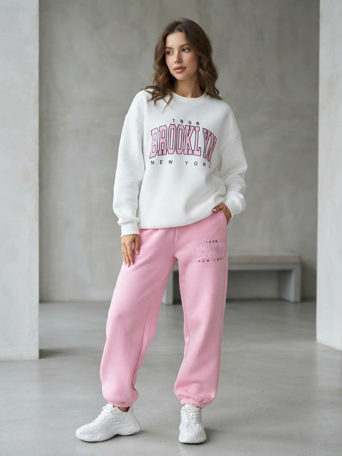 "Brooklyn" Baby Pink Colour Comfortable Women's Co-ord Set