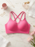 Hot Pink Crossback Bra