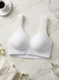 Cloud White Seamless Bra