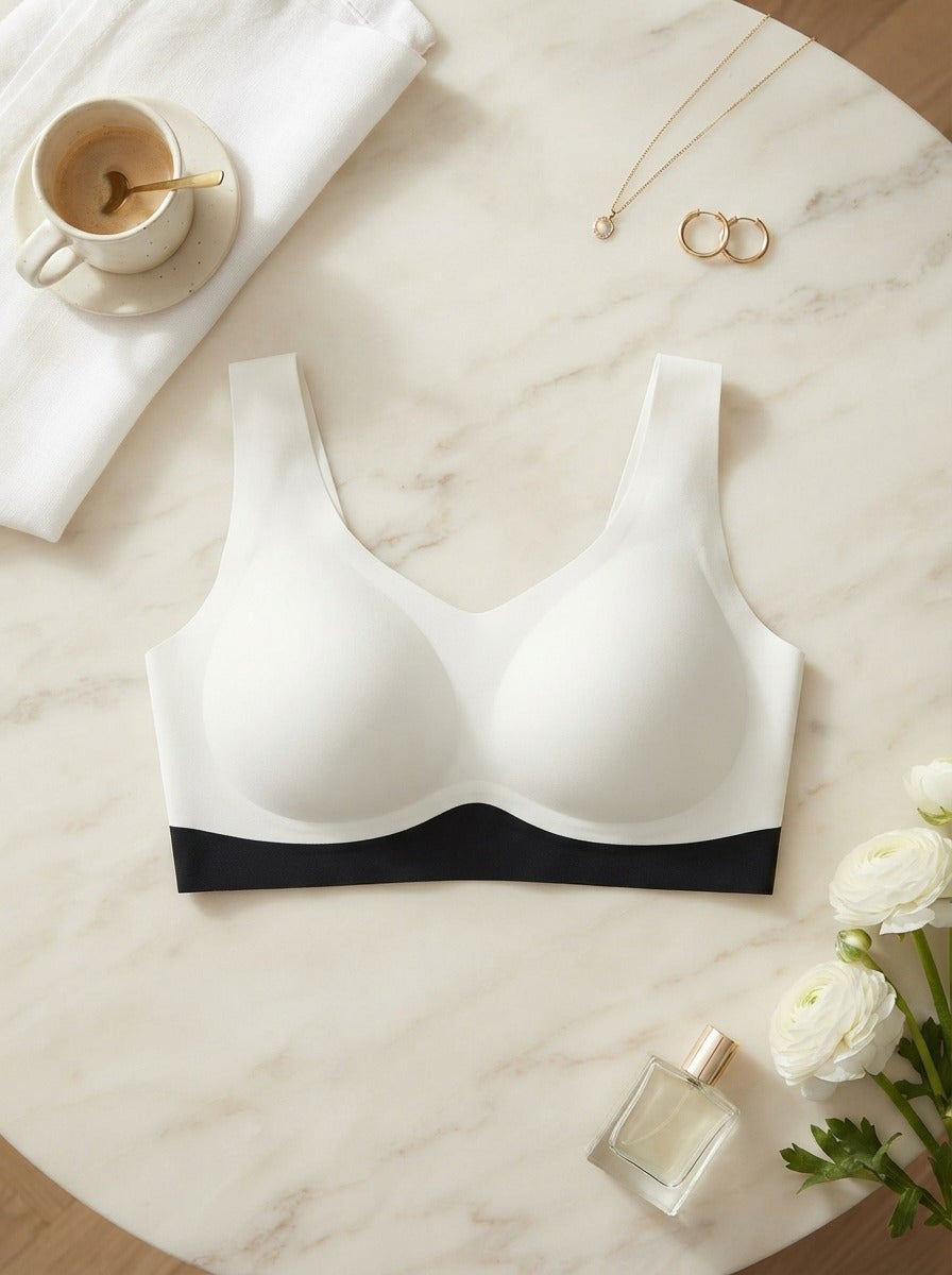 White & Black Signature Bra