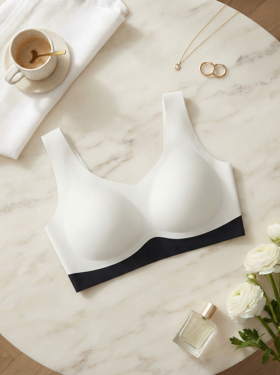 White & Black Signature Bra