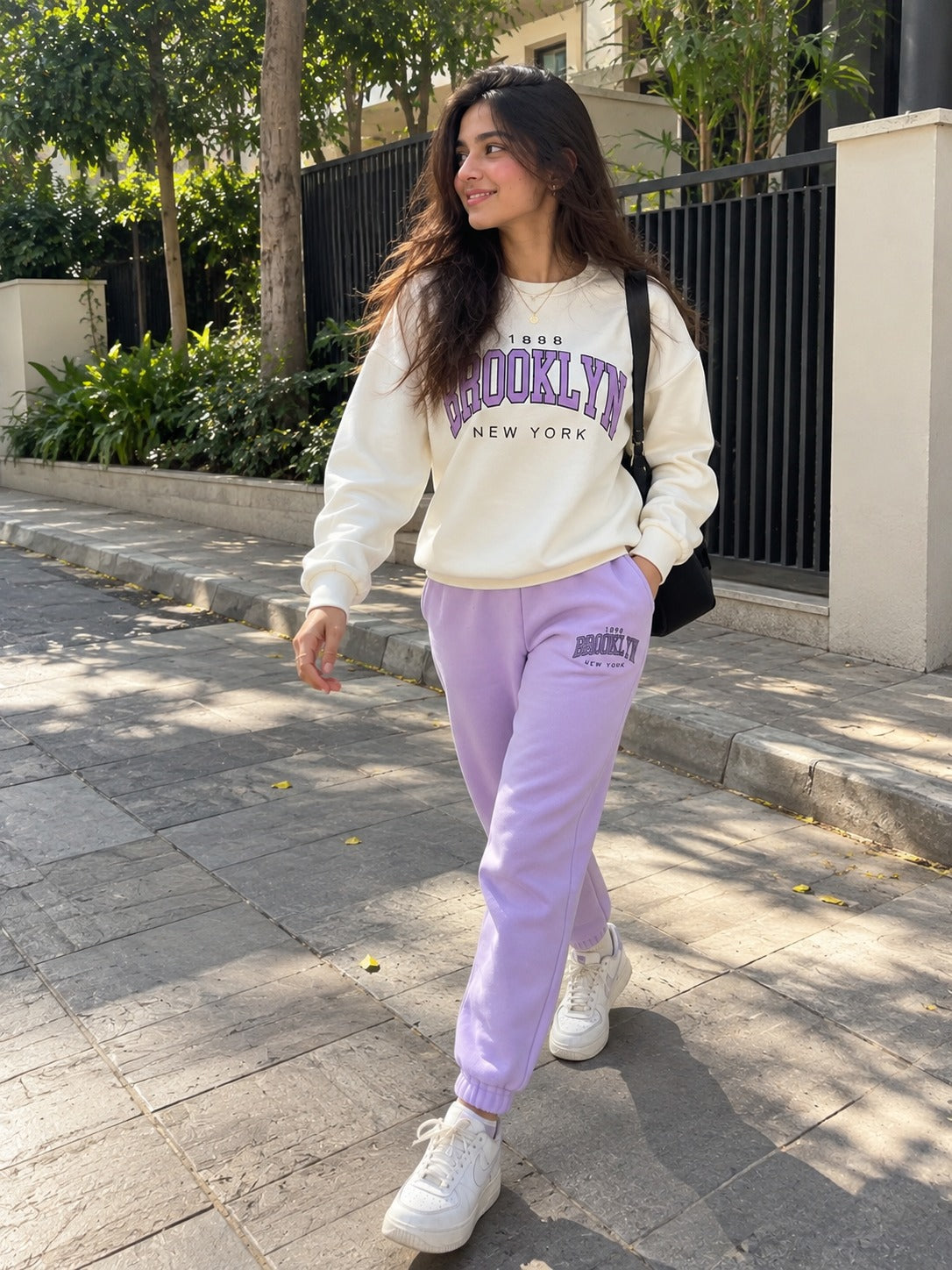 Brooklyn Lilac Colour Edge Co-ord Set