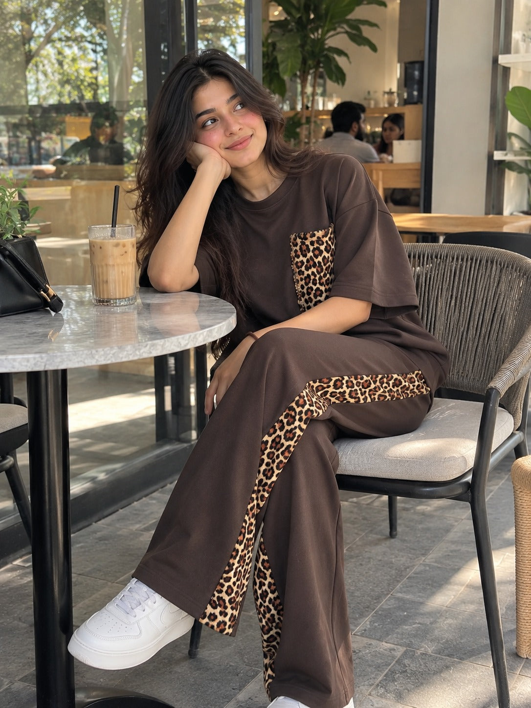 Cocoa Leopard Co-Ord-Set
