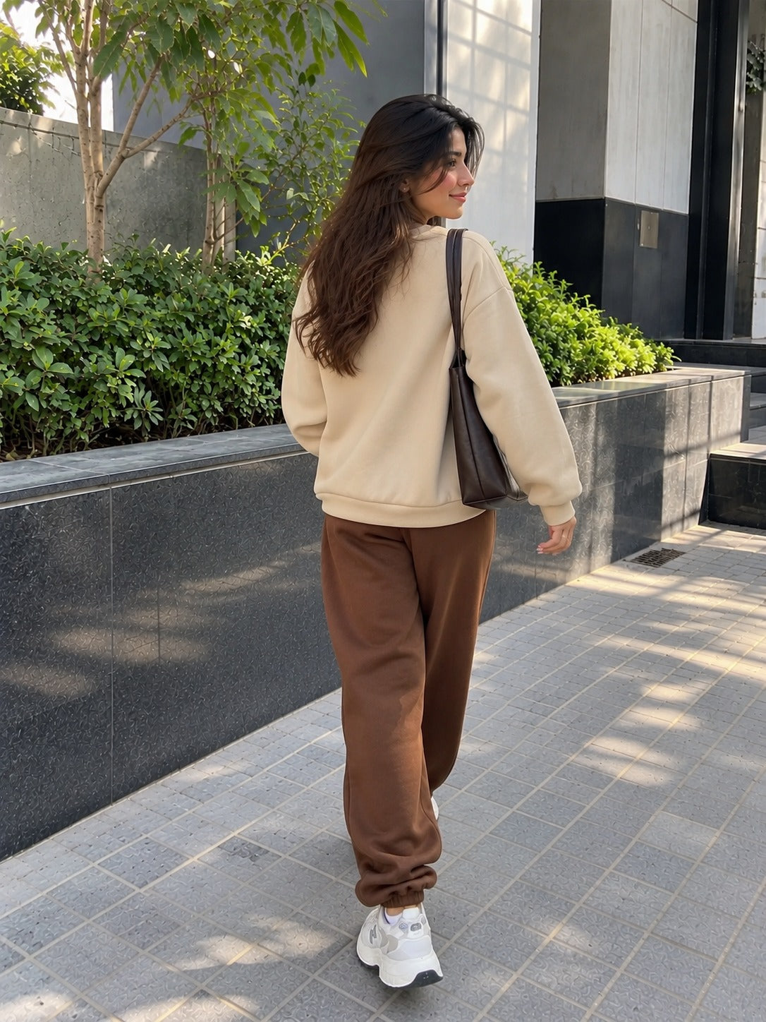 California Coffee Brown Colour Edge Co-ord Set