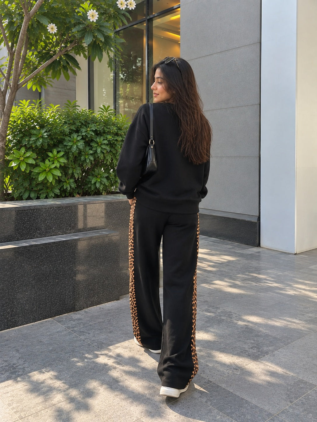 Rich Black Leopard Co-Ord-Set