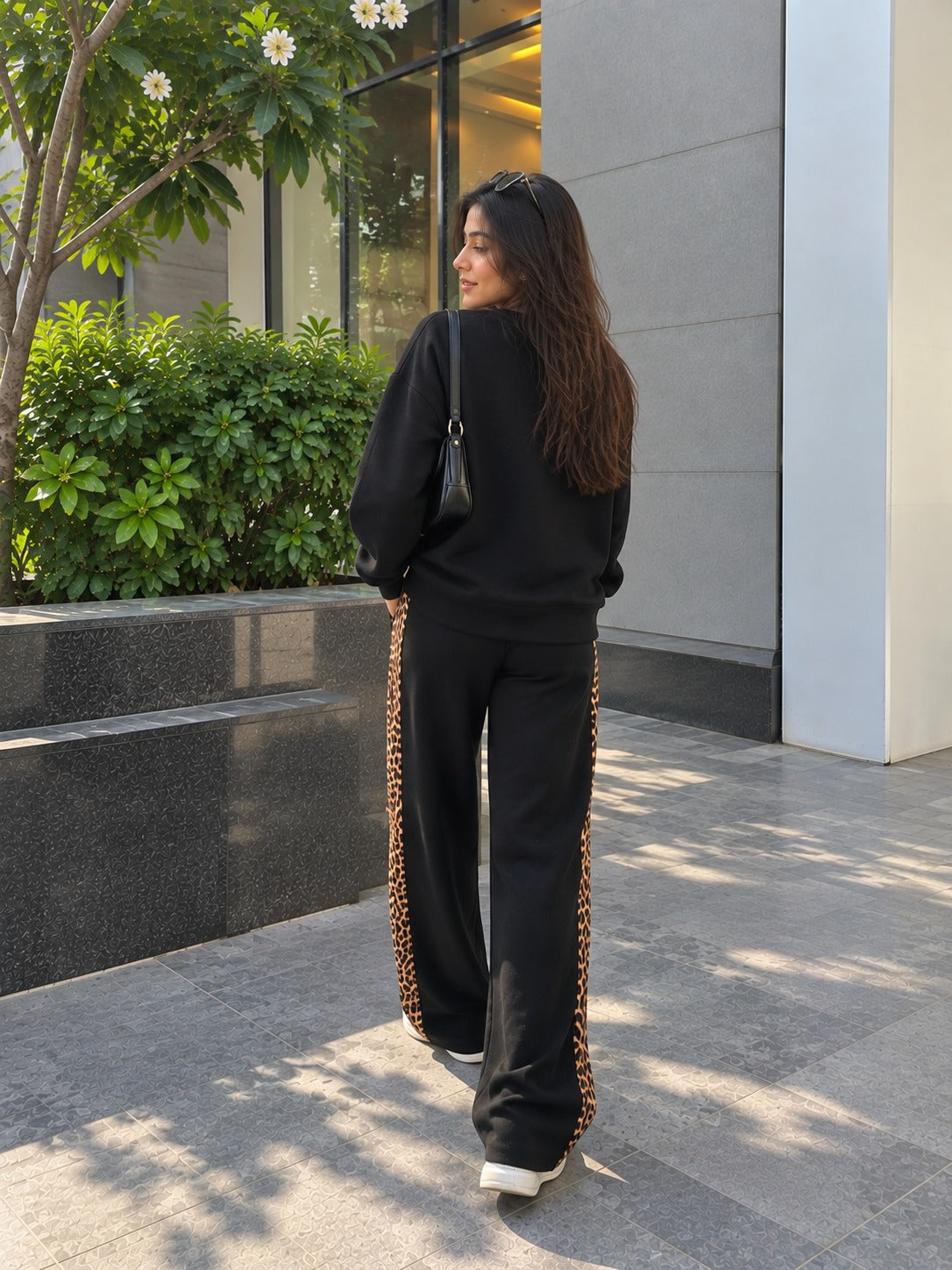 Rich Black Leopard Co-Ord-Set