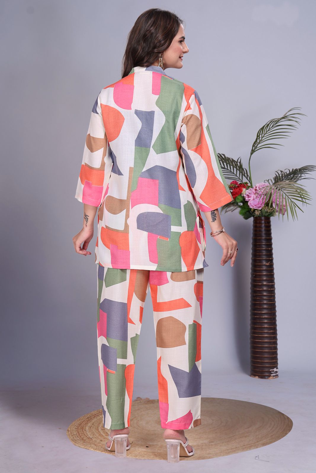 ARENIVA - Multicolour Colour Women's Comfortable Co-Ord Set