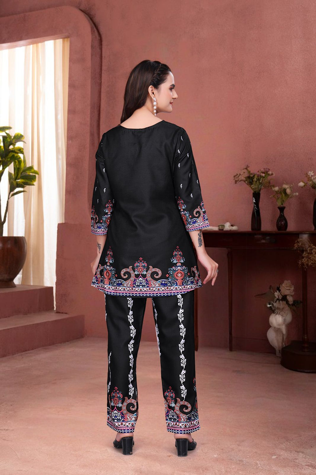 Classi Black Colour Women's Designer Co-Ord Set