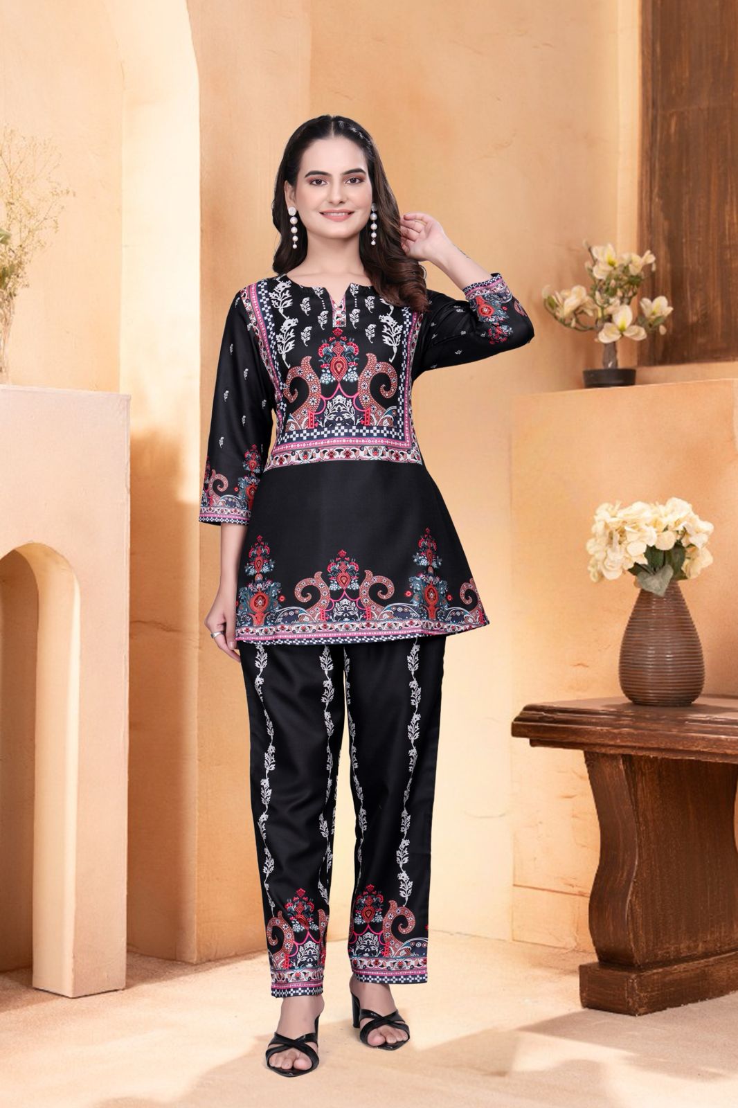 Classi Black Colour Women's Designer Co-Ord Set