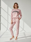 Baby Pink Colour Women's Comfortable Co-Ord Set