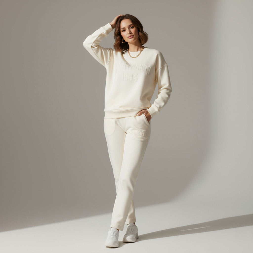 Snow White Colour Women's Heavy Co-Ord Set