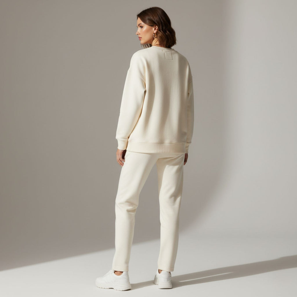 Snow White Colour Women's Heavy Co-Ord Set