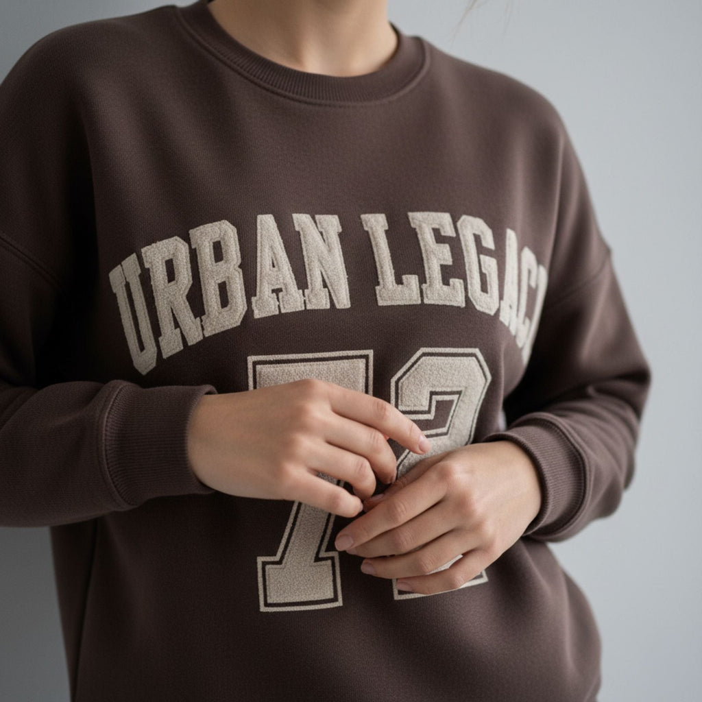 Dark Brown Colour Women's Comfortable Co-Ord Set with Graphic Print