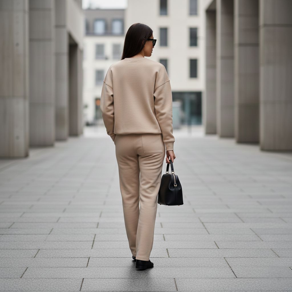 'Tiger Club' Women's Comfortable Beige Colour Co-Ord Set