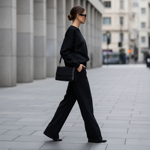 'Tiger Club' Women's Comfortable Black Colour Co-Ord Set