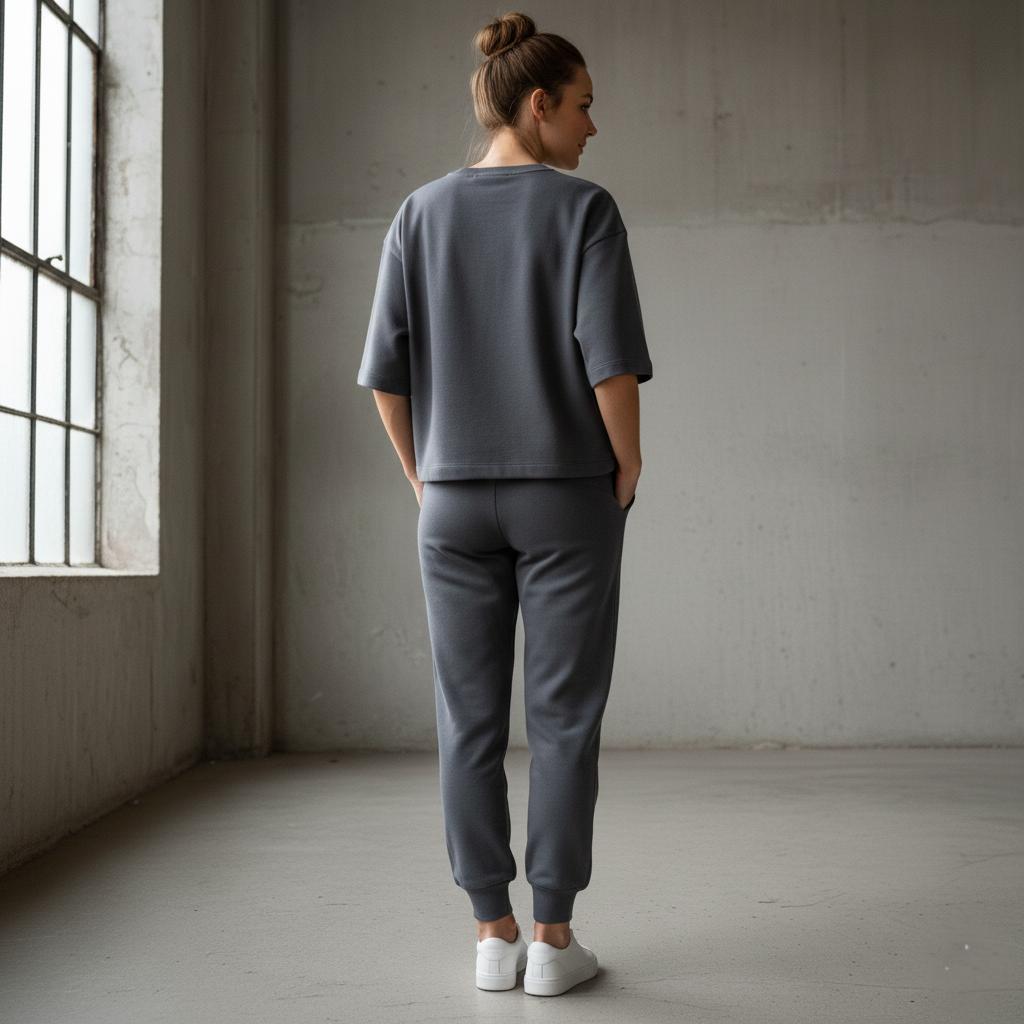 "West Coast" Dark Grey Colour Women's Comfortable Co-Ord Set