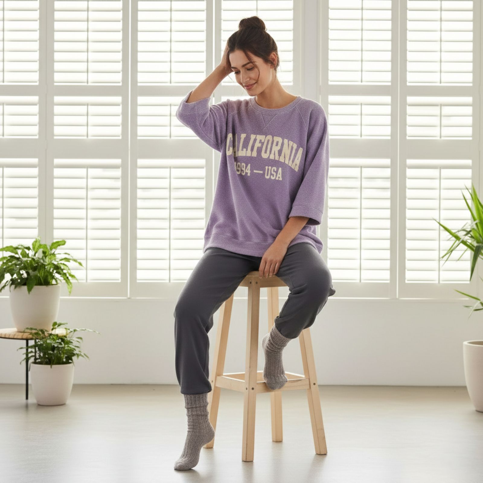 "California" Comfortable Oversized Comfortable Co-Ord Set