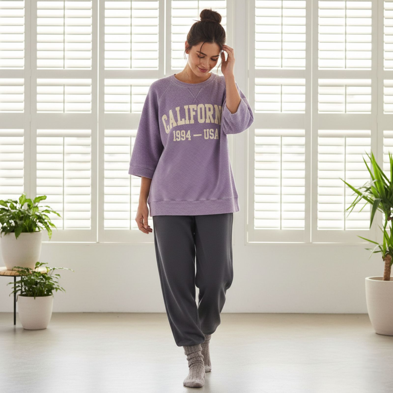 "California" Comfortable Oversized Comfortable Co-Ord Set