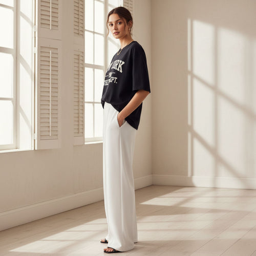 'NEW YORK'  Multicolour Women's Comfortable Co-Ord Set