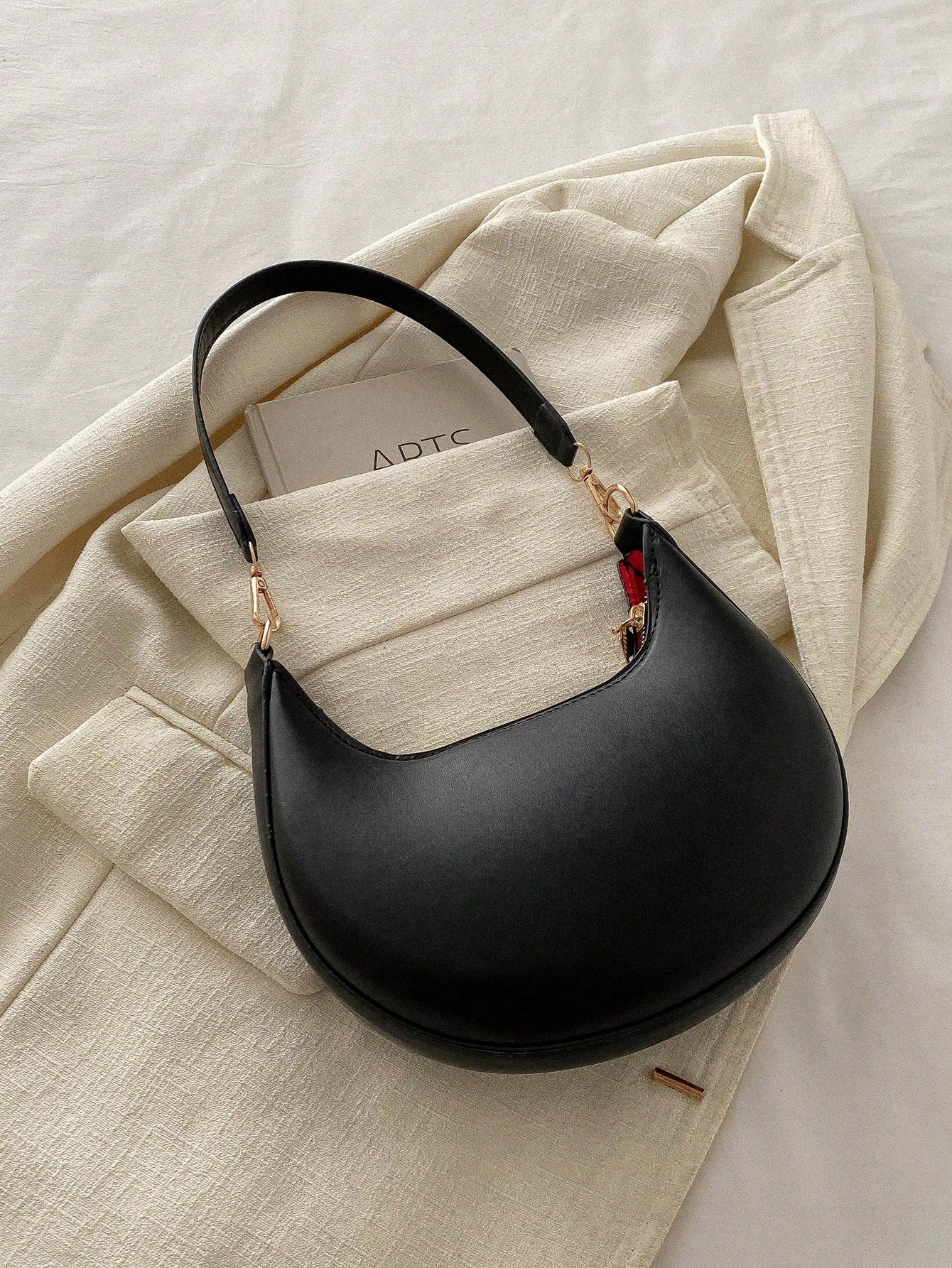 Crescent-Shaped Women's Shoulder Bag