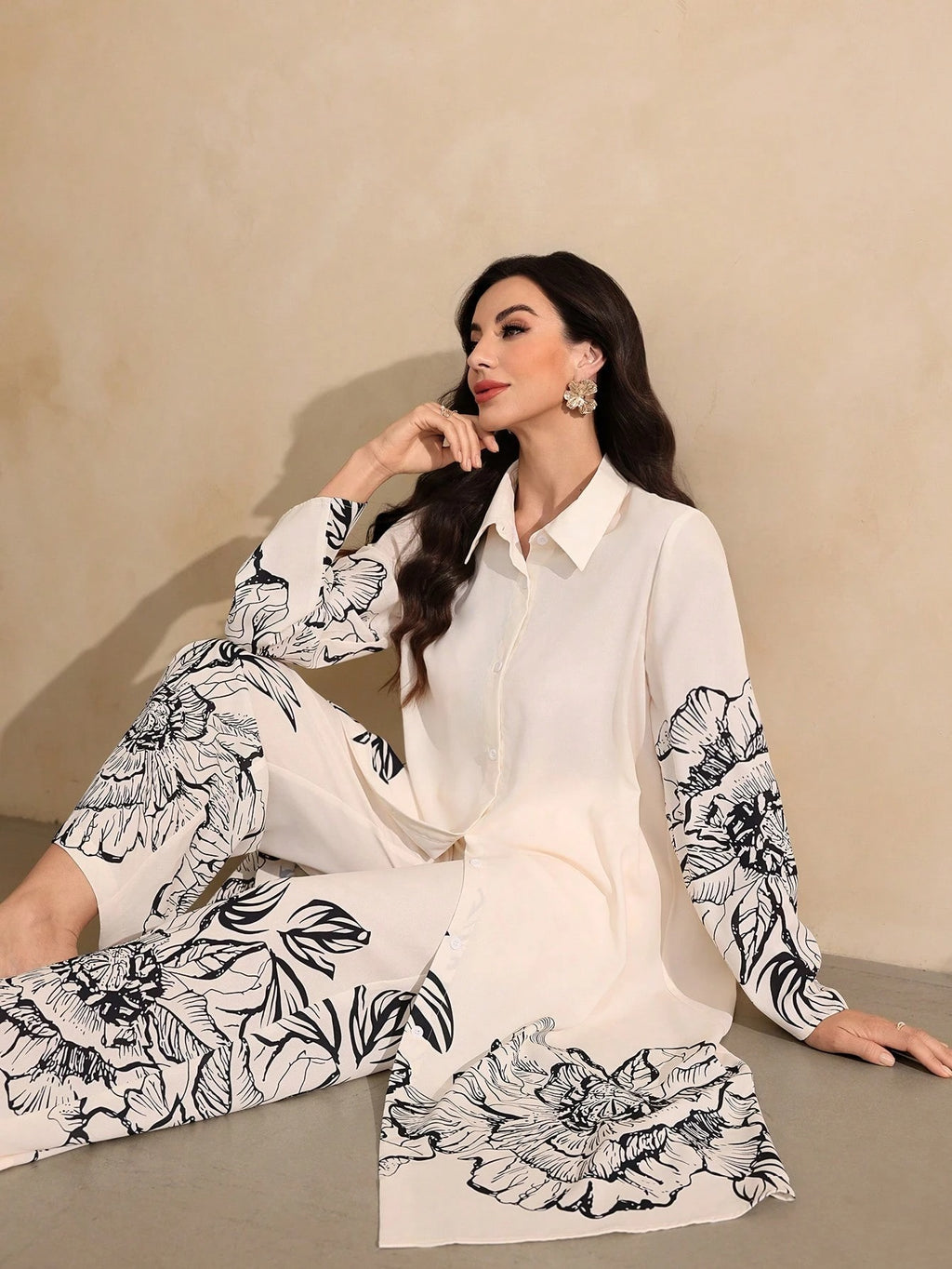 Classi White Colour Comfortable Women's Co-Ord Set