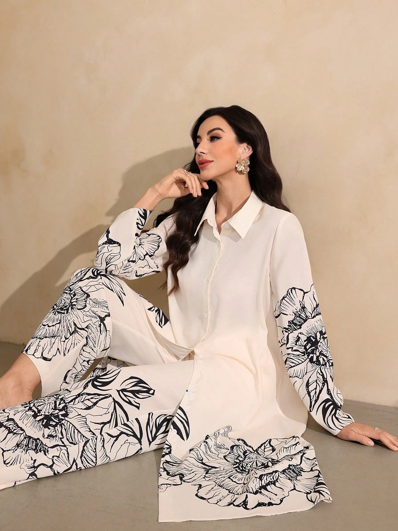 Classi White Colour Comfortable Women's Co-Ord Set