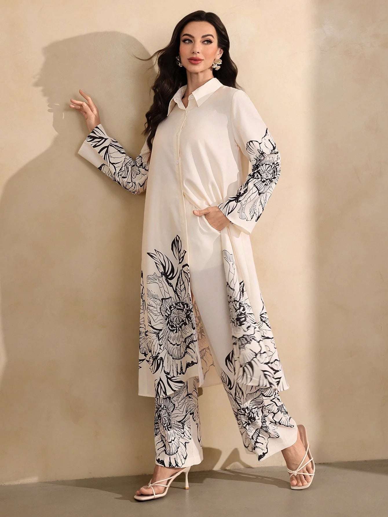 Classi White Colour Comfortable Women's Co-Ord Set