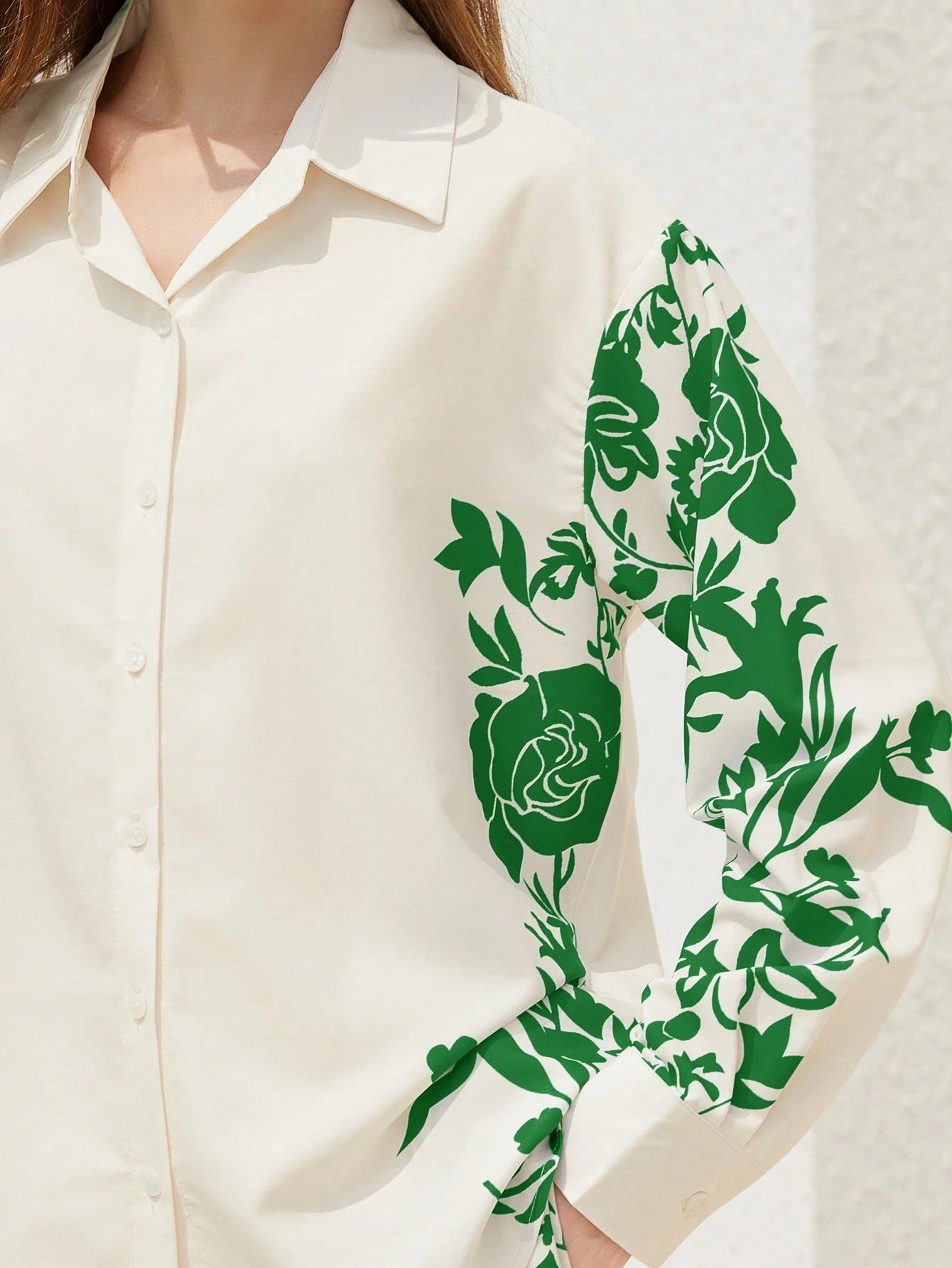 ARENIVA - Cloud White Colour Classi Printed Co-Ord Set
